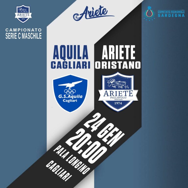 𝐂𝐚𝐦𝐩𝐢𝐨𝐧𝐚𝐭𝐨 𝐝𝐢 𝐒𝐄𝐑𝐈𝐄 𝐂 𝐌𝐚𝐬𝐜𝐡𝐢𝐥𝐞 GS Aquila – Ariete il 24.01.2025